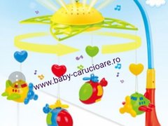 Carusel muzical cu proiectie Fairyland Plane